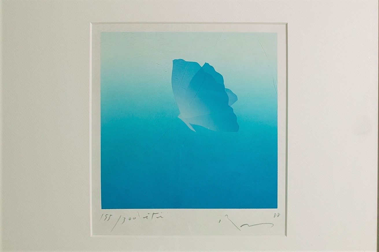 No.6983「シルクスクリーン『青い蝶』：井上公三」SOLD | ボルトナット