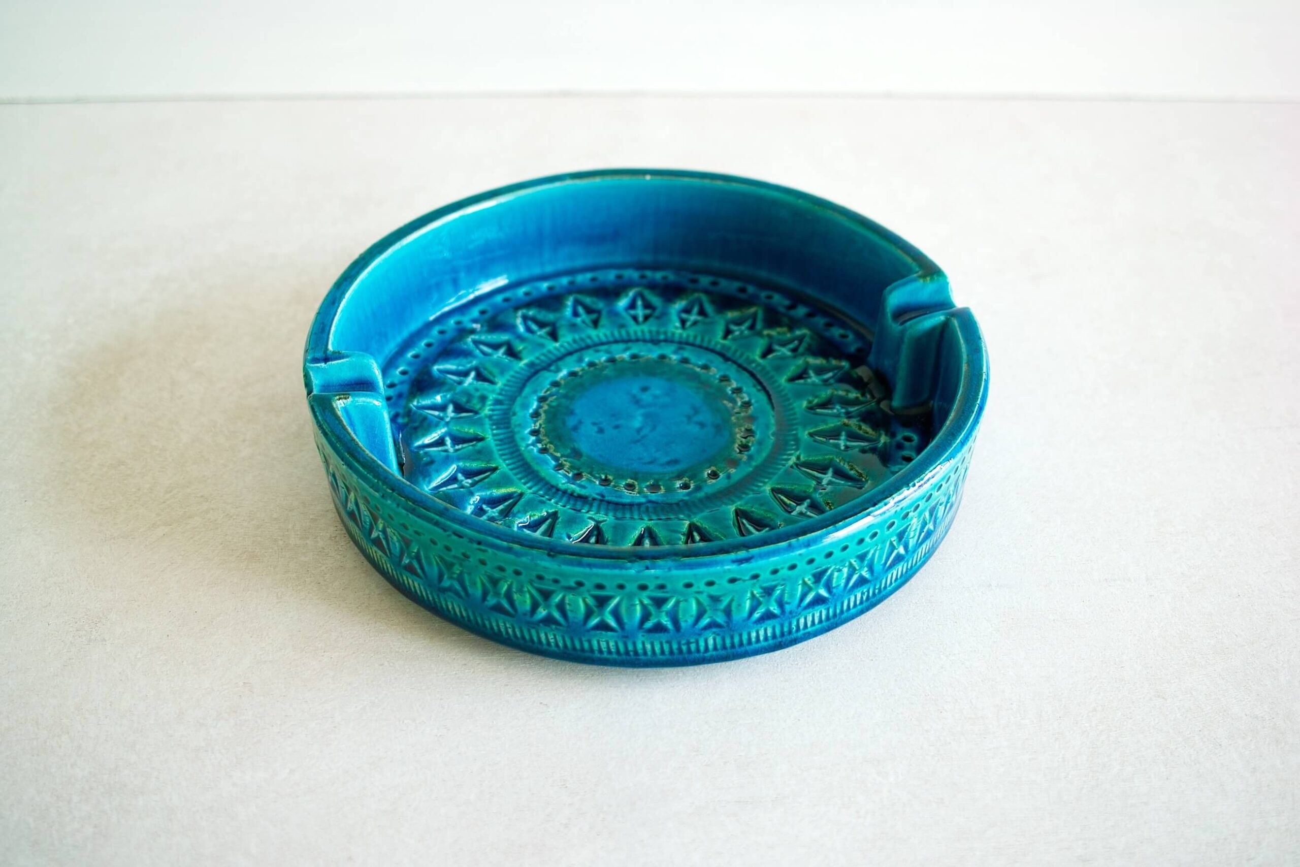 No.8334「FLAVIA〈リミニブルー〉トレイ：イタリア」直径20.5cm SOLD