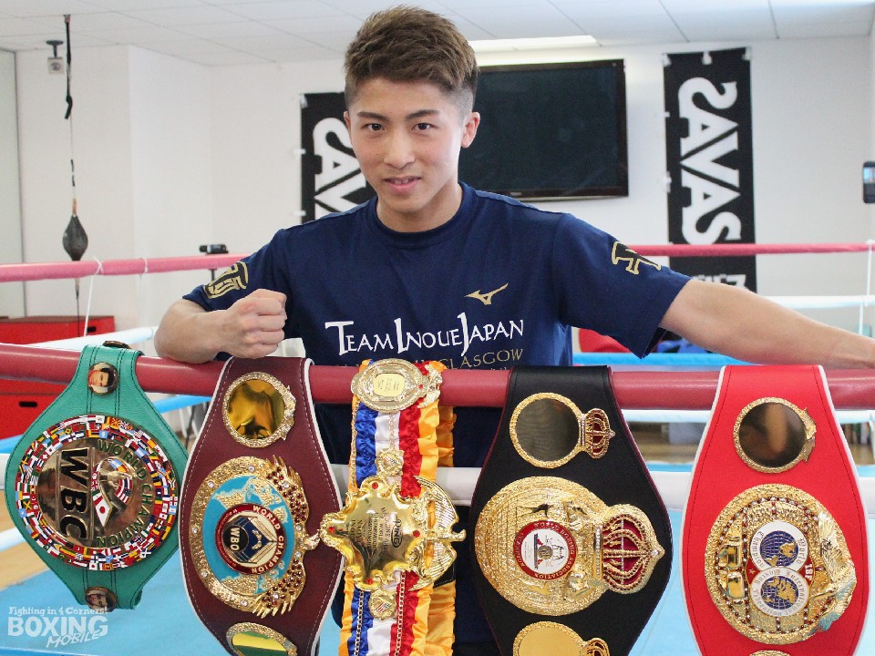 井上尚弥が5本のベルトを披露 | ボクモバニュース | ボクシングモバイル