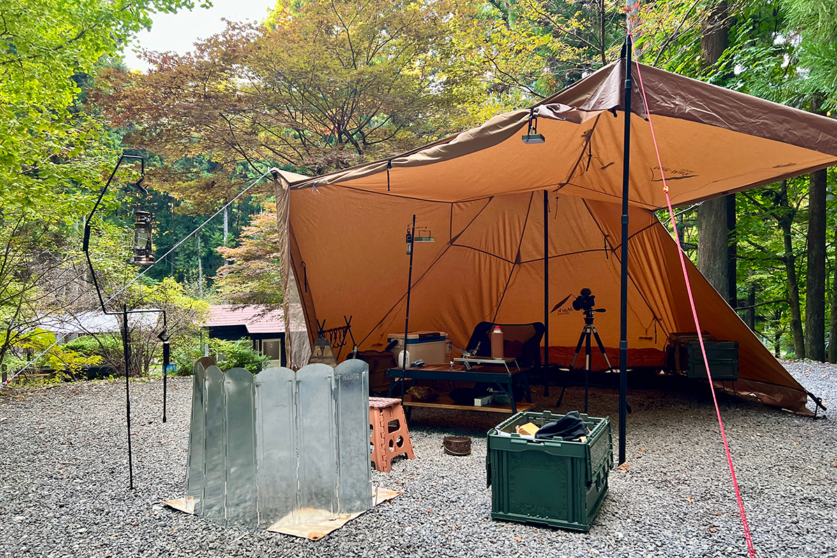 新幕初張りソロキャンプ】サーカスTCコンフォートソロin椿荘オート