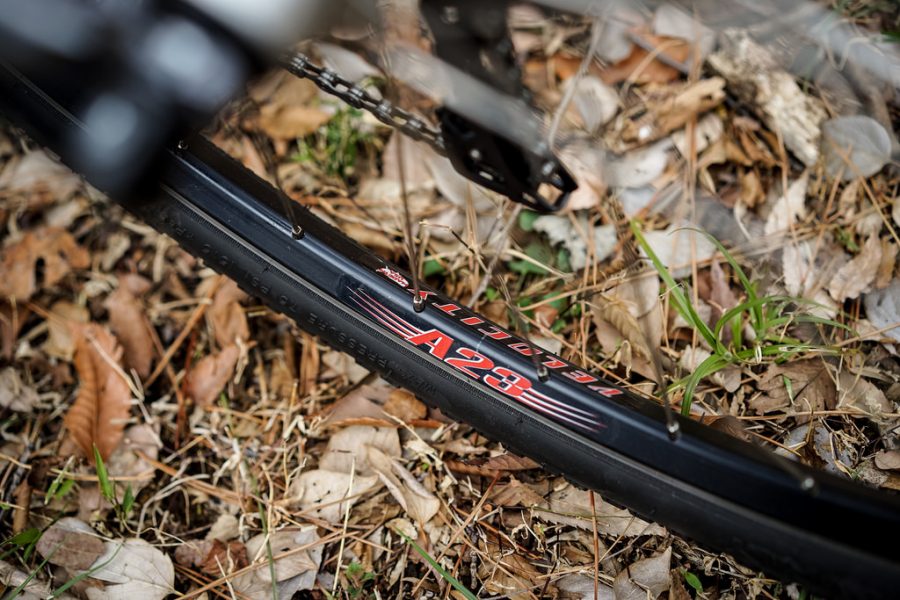 VELOCITY×PHILWOOD* a23 pro track wheel front (polish/20h) - BLUE