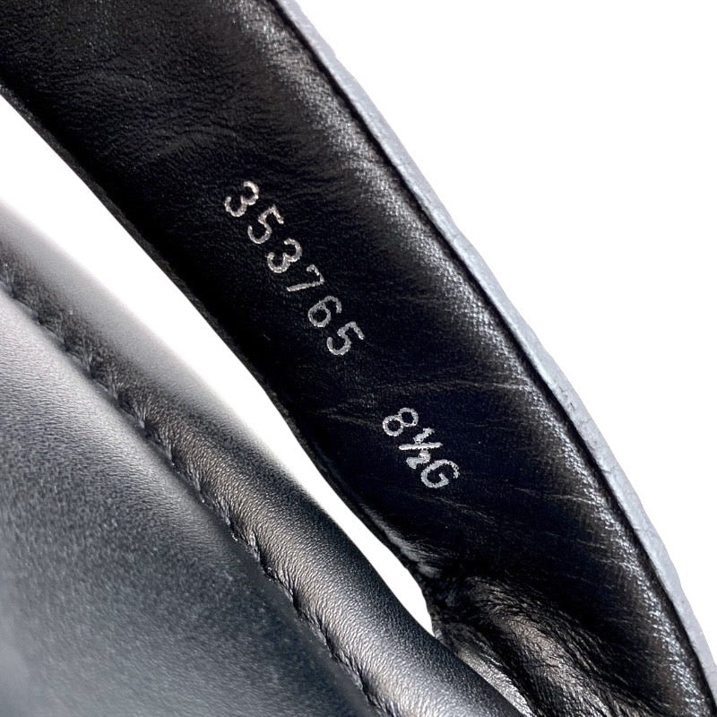 GUCCI】グッチ 353765 サンダル レザー メンズ 黒 27.5cm ブラック