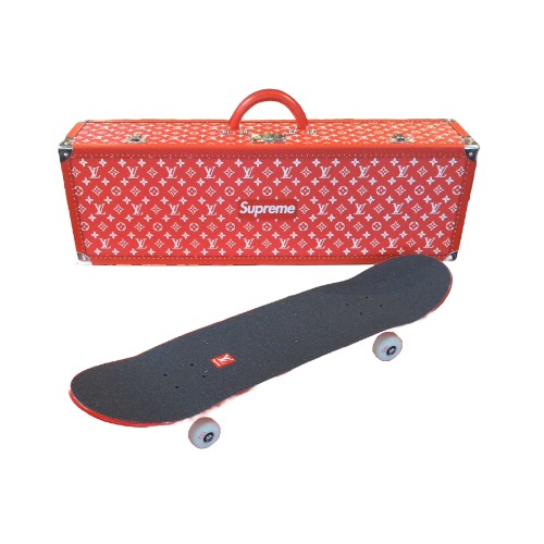 supreme スケートボード＋デッキスタンド シュプリーム ペイズリー 赤