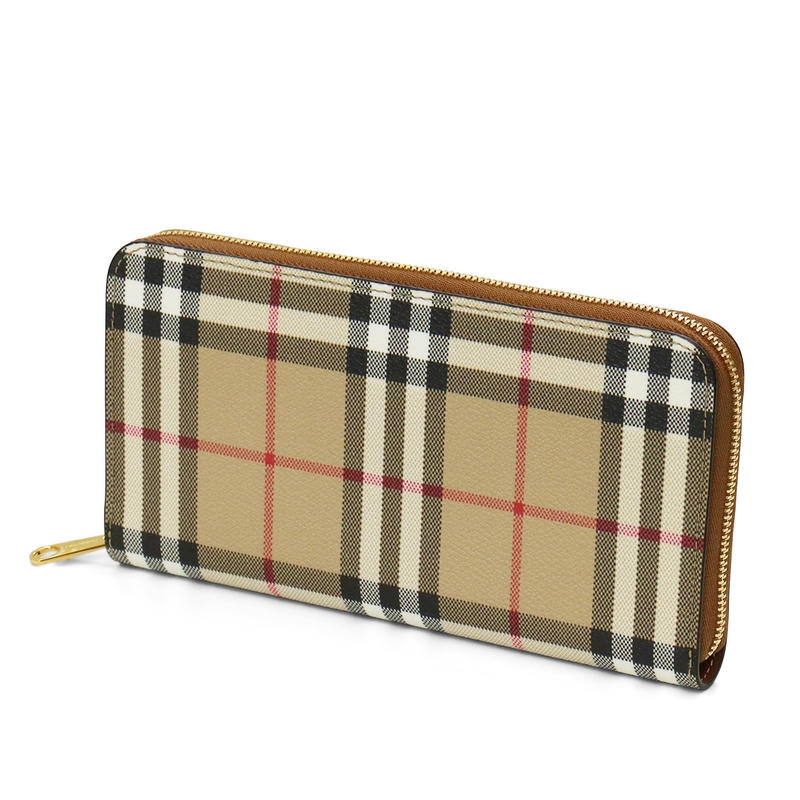 Brandol / BURBERRY バーバリー 長財布 チェック柄 ピンク系 8081787