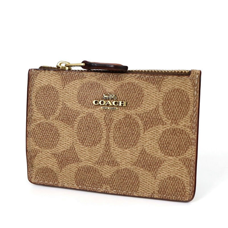 Brandol / COACH コーチ 小銭入れ レザー フラグメントケース ブラック