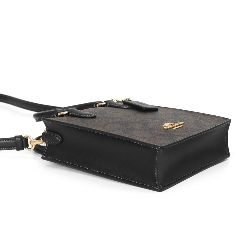 Brandol / COACH コーチ ミニトートバッグ シグネチャー ノース サウス