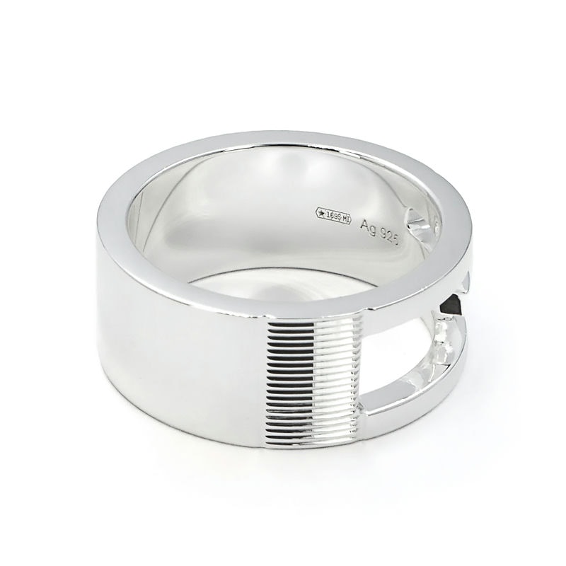 Brandol / GUCCI グッチ リング ブランデッド Gリング シルバー 25号