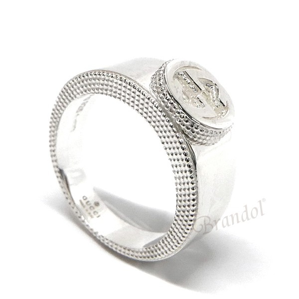 Brandol / GUCCI グッチ 指輪 インターロッキング Gリング 13号 479228