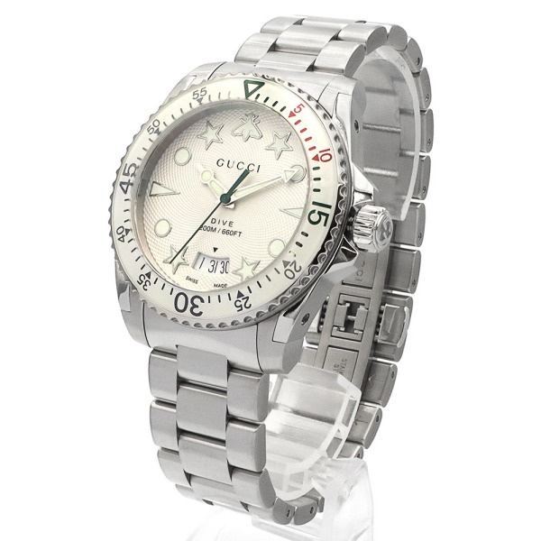Brandol / GUCCI グッチ メンズ腕時計 DIVE ダイブ 40mm ホワイト