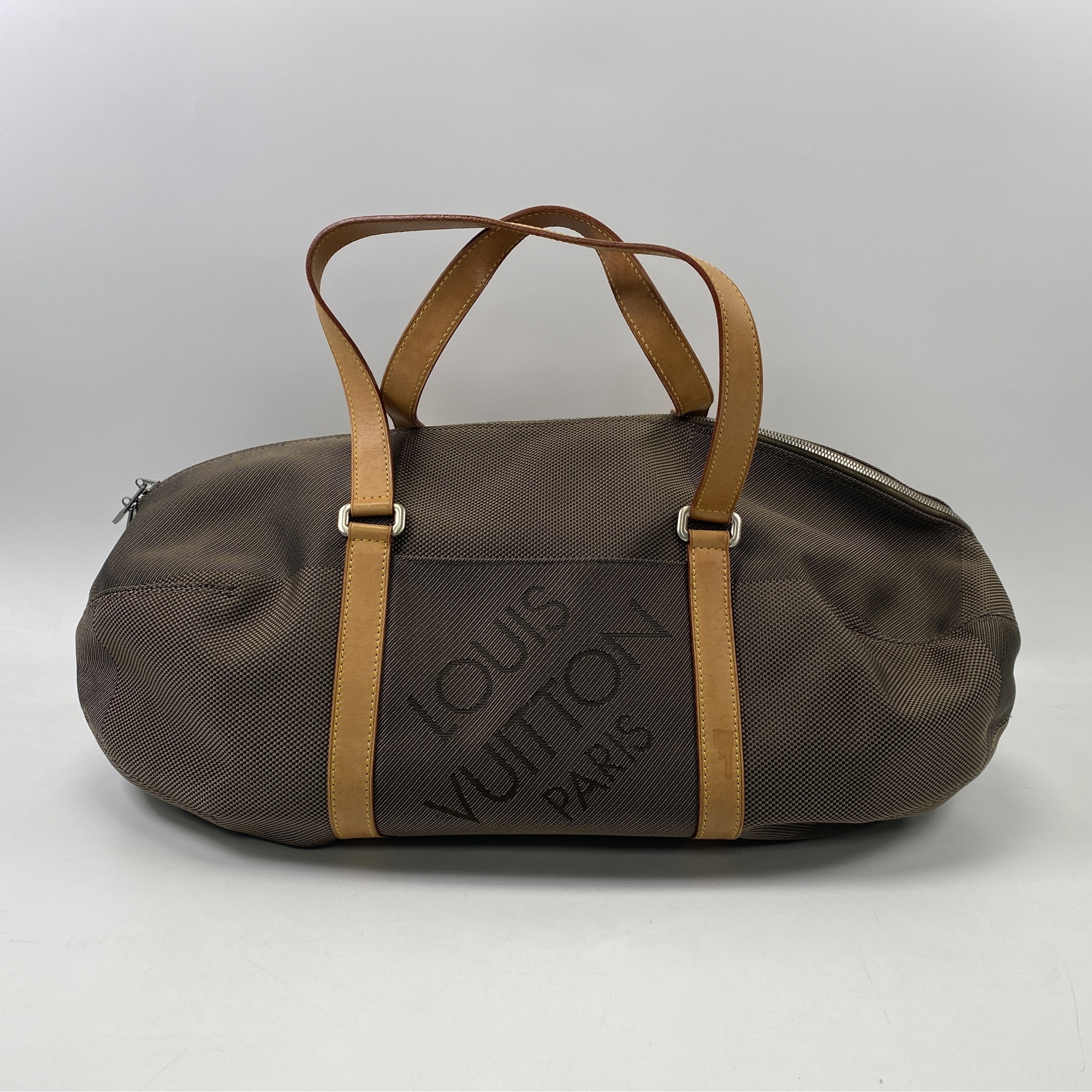 ルイ・ヴィトン ダミエジェアン アタカン ボストンバッグ カーキ