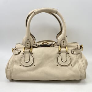 クロエ パディントン ハンドバッグ アイボリー レザー 買取実績【買取
