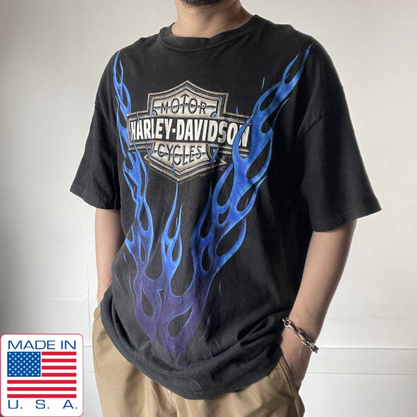 ハーレーダビッドソン Tシャツ | XL | ブラック - 札幌 ビンテージ