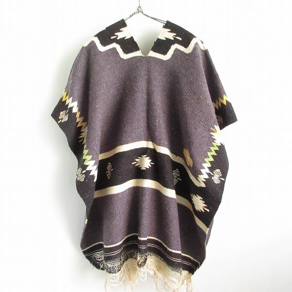 MA様 vintageポンチョ ラグポンチョ vintageポンチョラグポンチョ