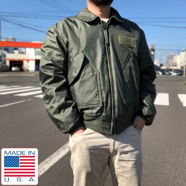 90's USA製 実物 米軍 CWU-45/Pフライトジャケット L MIL-J-83388E