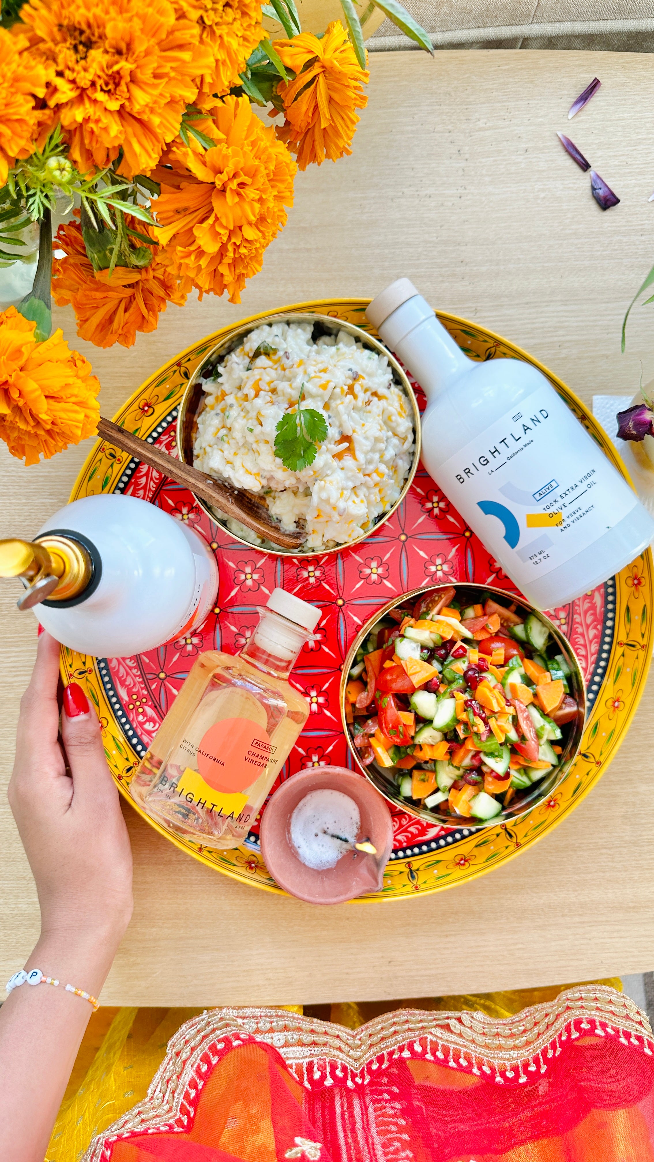 Coconut Yogurt Rice with Tempered Spices & Chili Oil