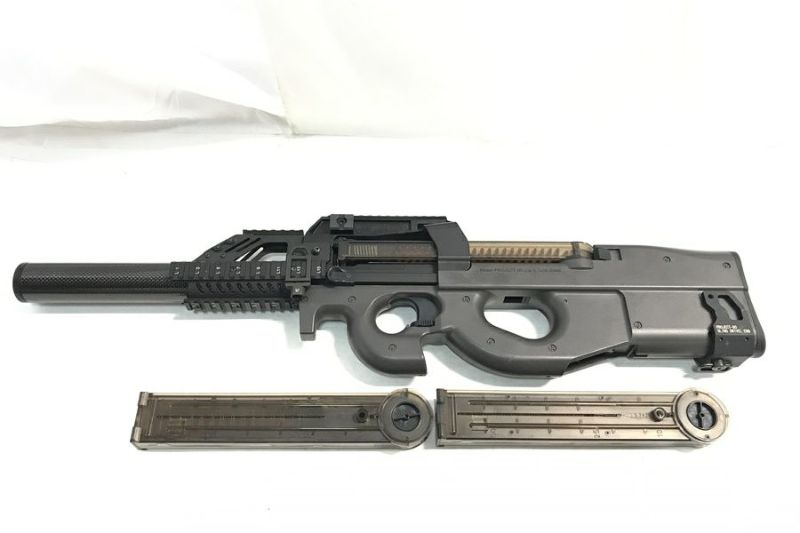 中古 通販 「東京マルイ PS90 HC ステルスカスタム 予備マガジン付