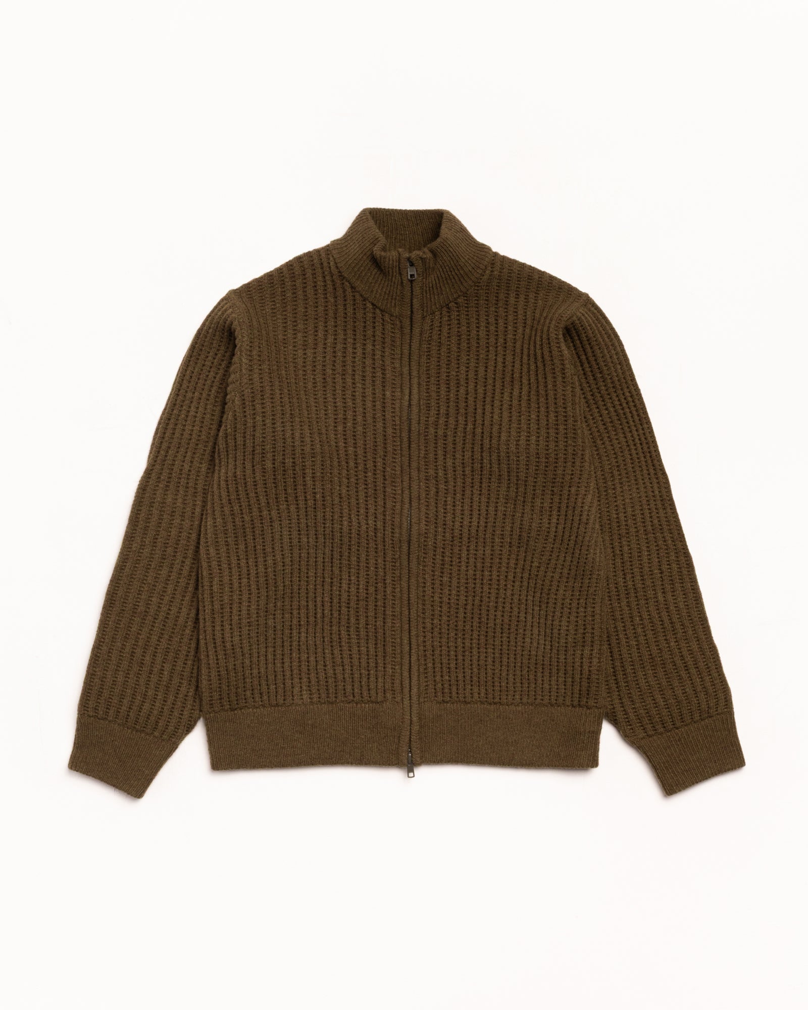 Lambs Wool Zip Sweater – Green | Tops & Knits | Stüssy Canada