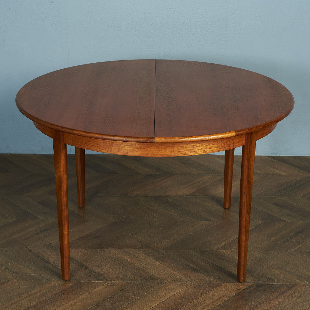 英国ヴィンテージ エクステンション ラウンドダイニングテーブル