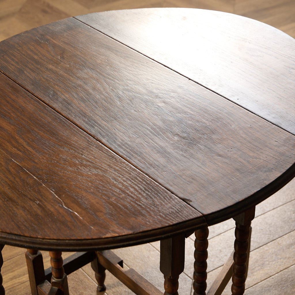 英国 クラシック ドロップリーフ ゲートレッグテーブル #89955