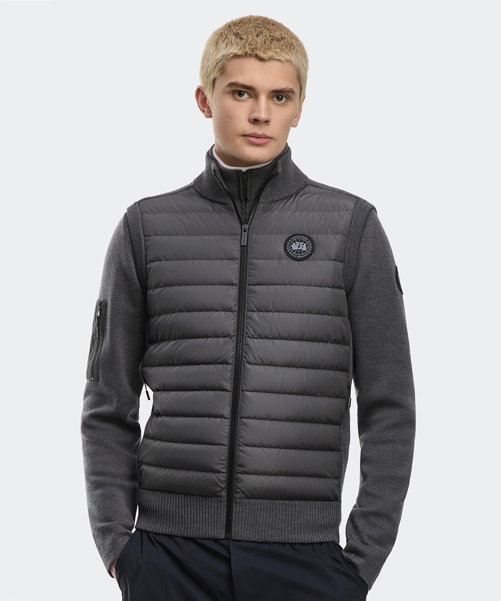 ハイブリッジ ニット ベスト ブラックレーベル(6829MB)｜カナダグース