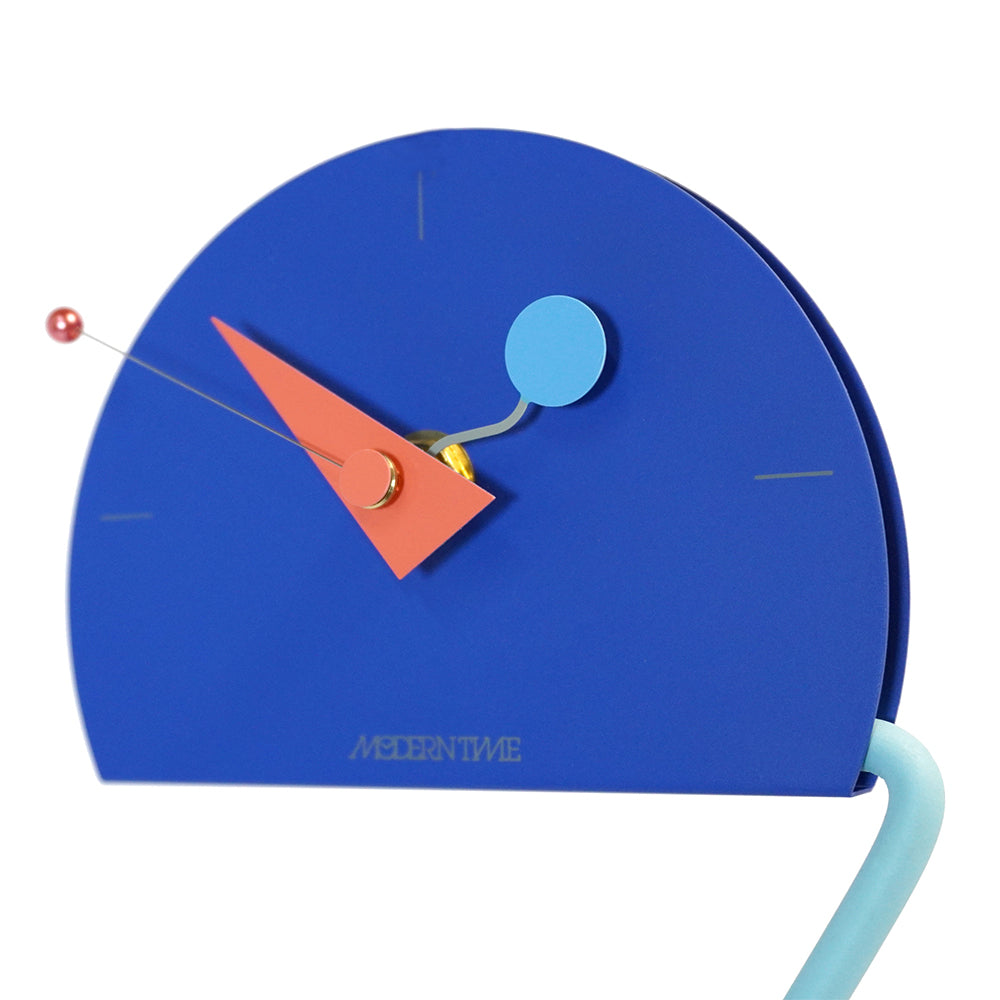 Peacock Desk Clock in Blue by Canetti – Canetti Design Group