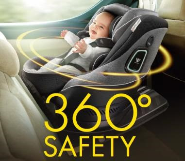 アップリカ、全方位の衝撃から赤ちゃんを守るチャイルドシート