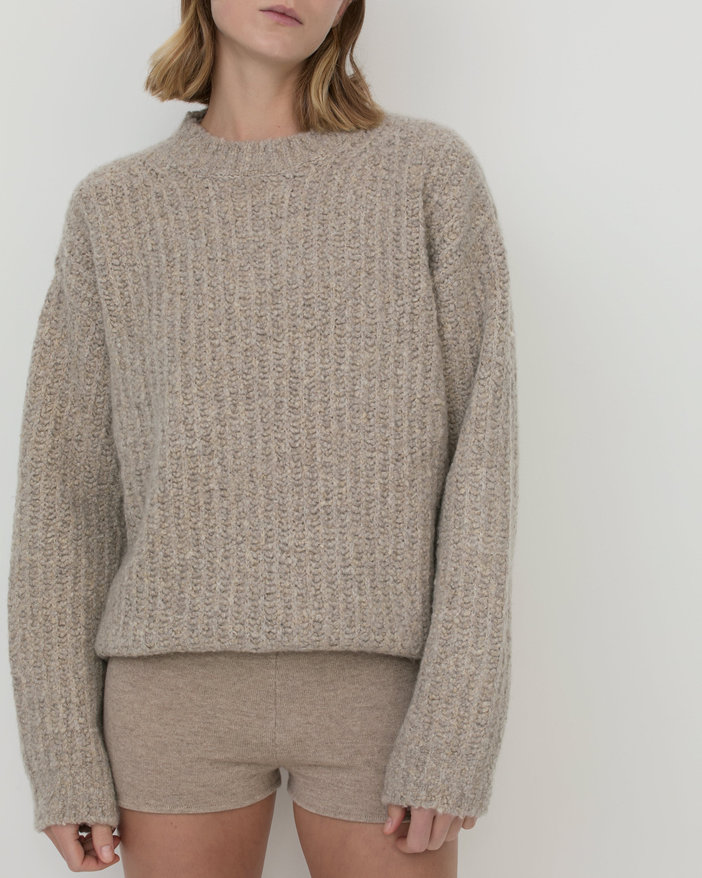 Cashmere Mock Neck Sweater. Made in Italy – CASASOLA