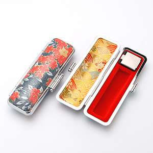 印鑑ケース「かもがわ」13.5-15.0mm用(白)｜印鑑ケース.com