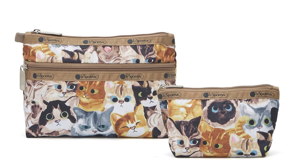 レスポートサックの猫柄プリントバッグに新作が登場！バッグ&ポーチを