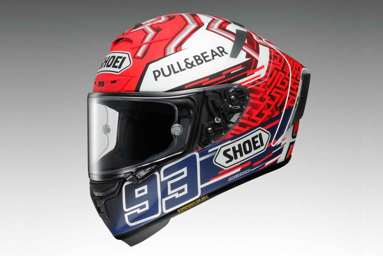 ショウエイ、マルク・マルケスが使用する2018年モデルのX-Fourteenを10