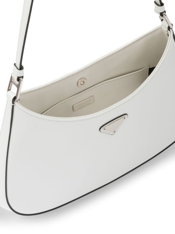 Prada クレオ レザーショルダーバッグ | ホワイト | FARFETCH JP
