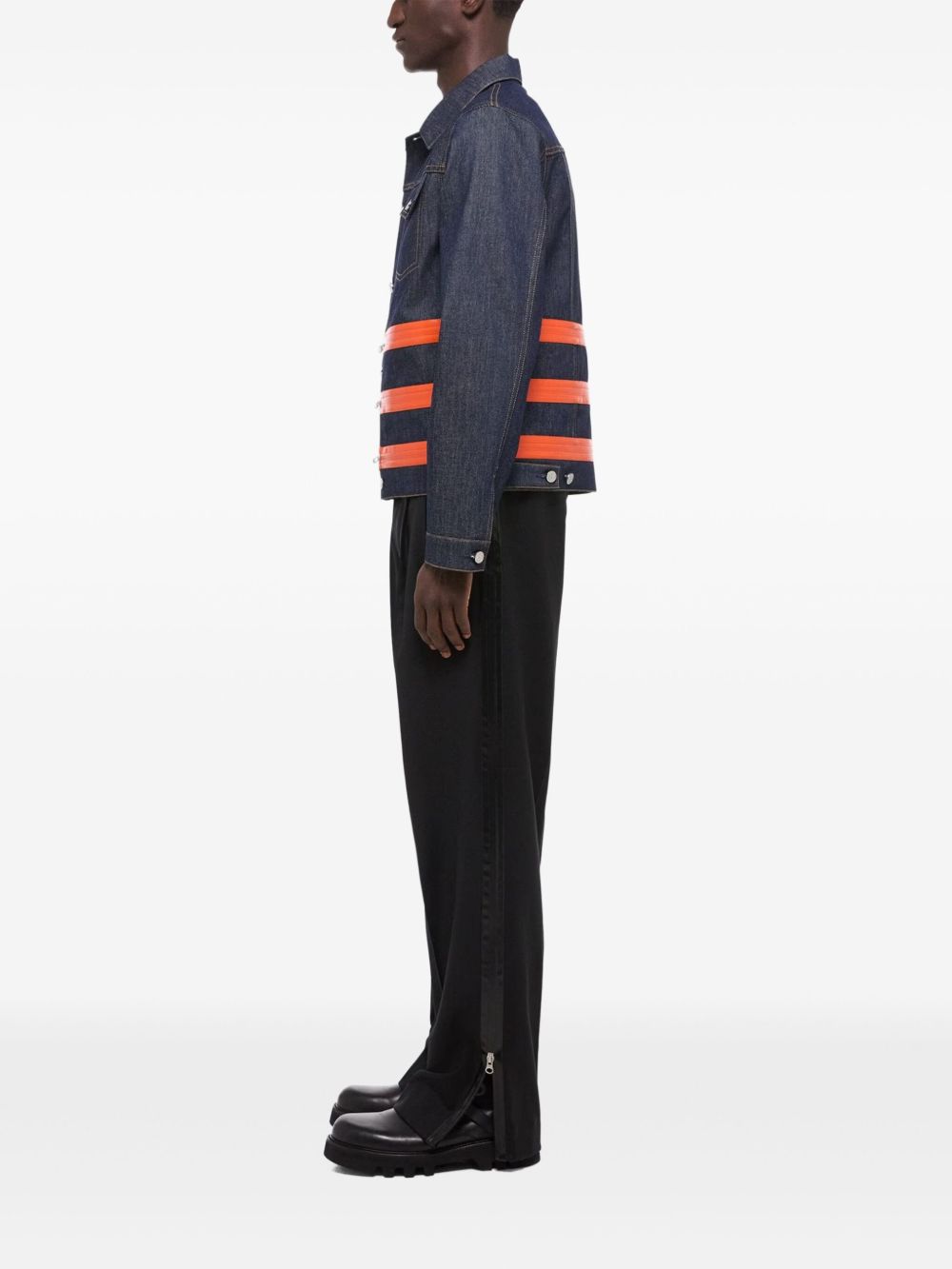 Helmut Lang ジップディテール デニムジャケット | ブルー | FARFETCH JP