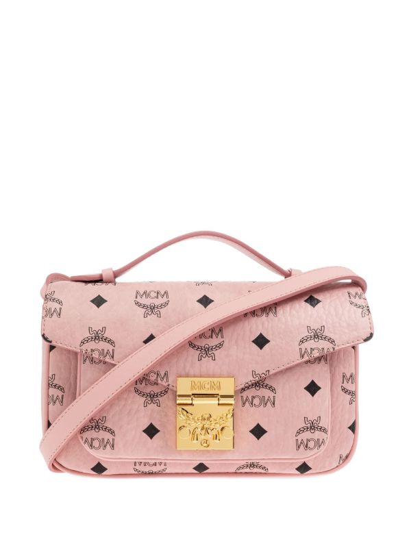 MCM モノグラム ショルダーバッグ | ピンク | FARFETCH JP
