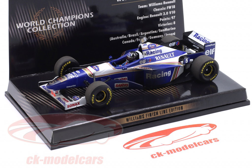 ミニチャンプスF1 1/43 WILLIAMS FW18、FW19 デカール付