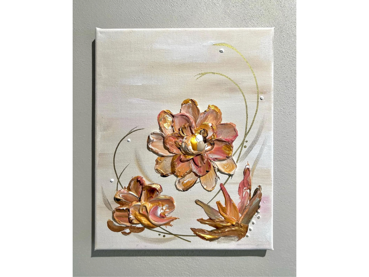 上野・浅草】☆テクスチャフラワーアート 立体的に描くアート体験