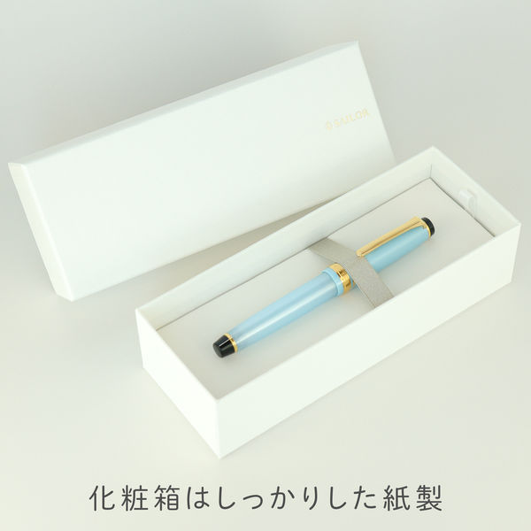 セーラー万年筆 四季織 雪月空葉 春空 万年筆 MF(中細字) 101624301 1