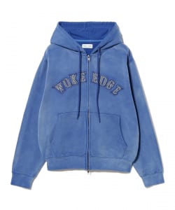 BEAMS（ビームス）WOKE EDGE / Faded Embroidery Zip Up Hoodie