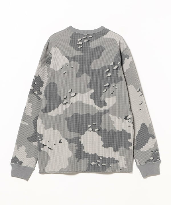 BEAMS（ビームス）Camo Print Thermal Crew Neck（Tシャツ・カットソー