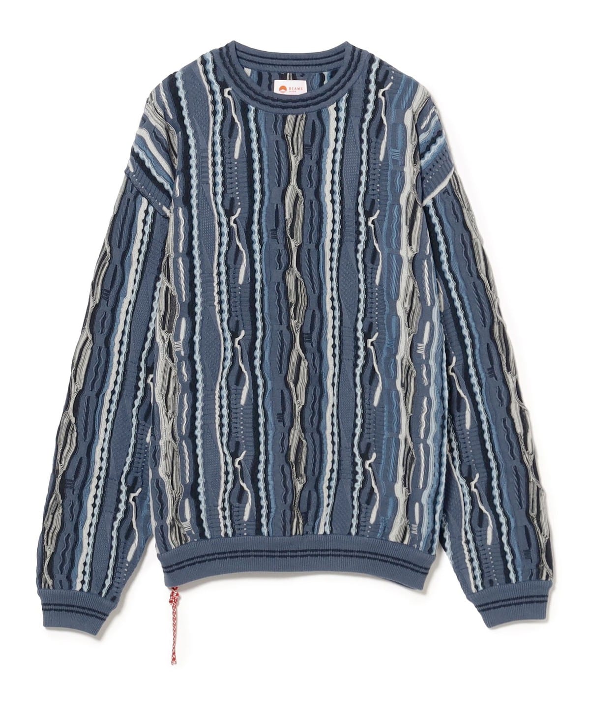 BEAMS JAPAN（ビームス ジャパン）3D マルチ クルーネックニット