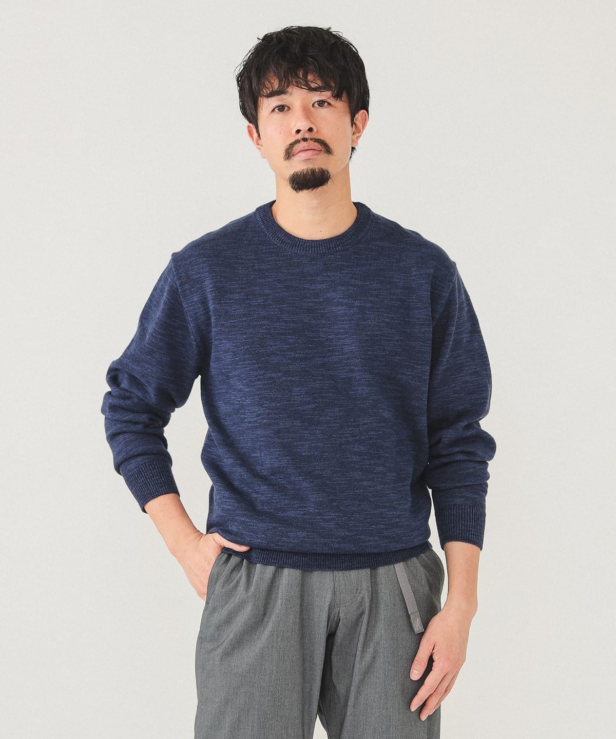 BEAMS（ビームス）【タイムセール】9ゲージ カラースラブ クルーネック