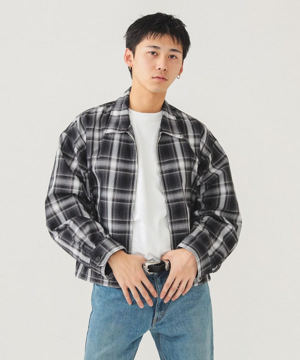 BEAMS（ビームス）【タイムセール】ショート チェック ブルゾン