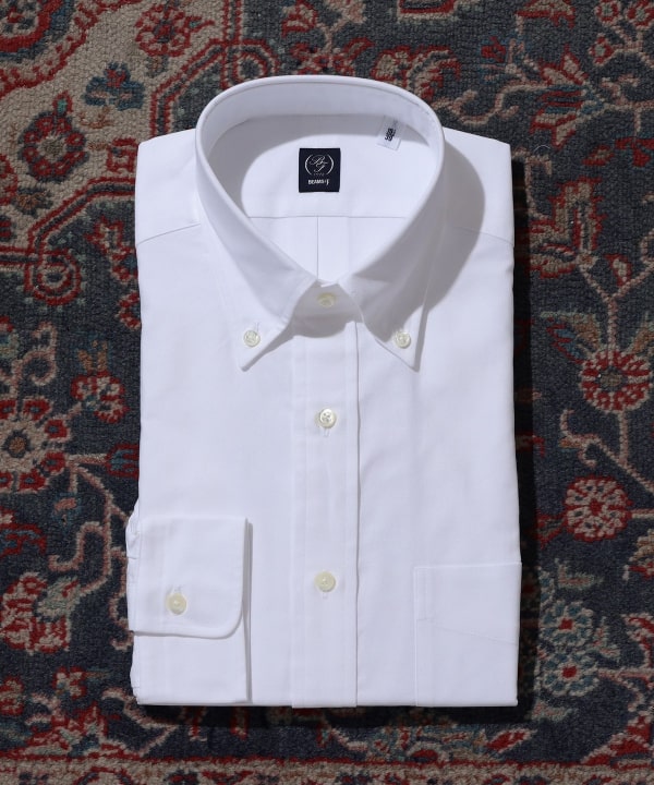 BEAMS F（ビームスF）3プライ オックスフォード ボタンダウンシャツ