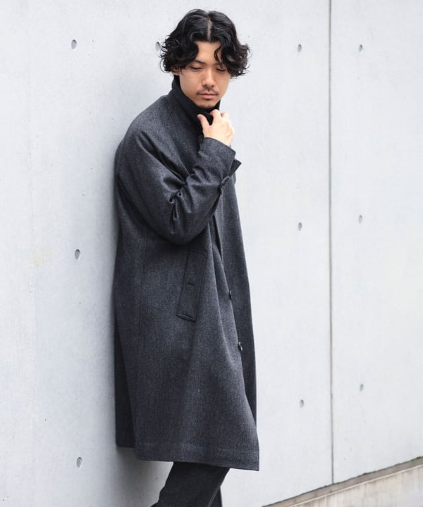 BEAMS F（ビームスF）DI PRAY ウールカシミヤ シングル ラグラン