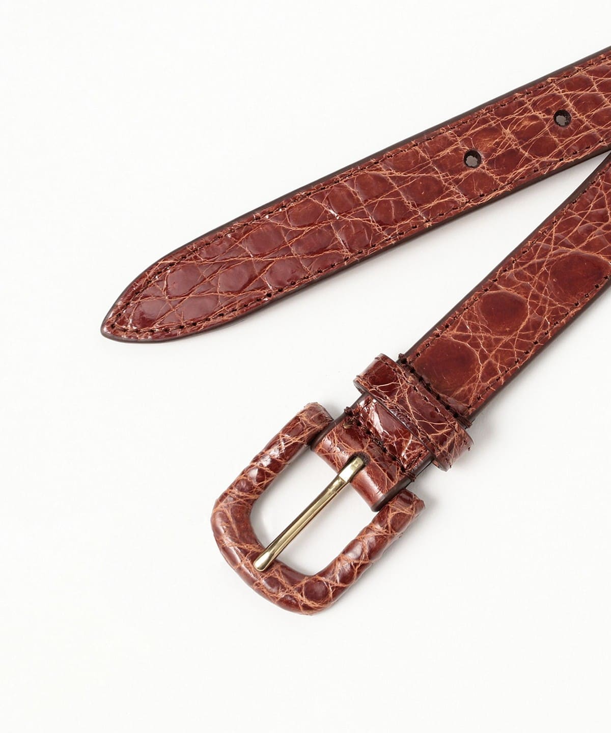 BEAMS F（ビームスF）Anderson's / リアルクロコダイルレザー ラップド