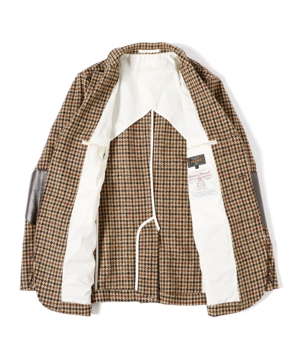 BEAMS PLUS（ビームス プラス）3B Jacket Elbow Patch Harris Tweed