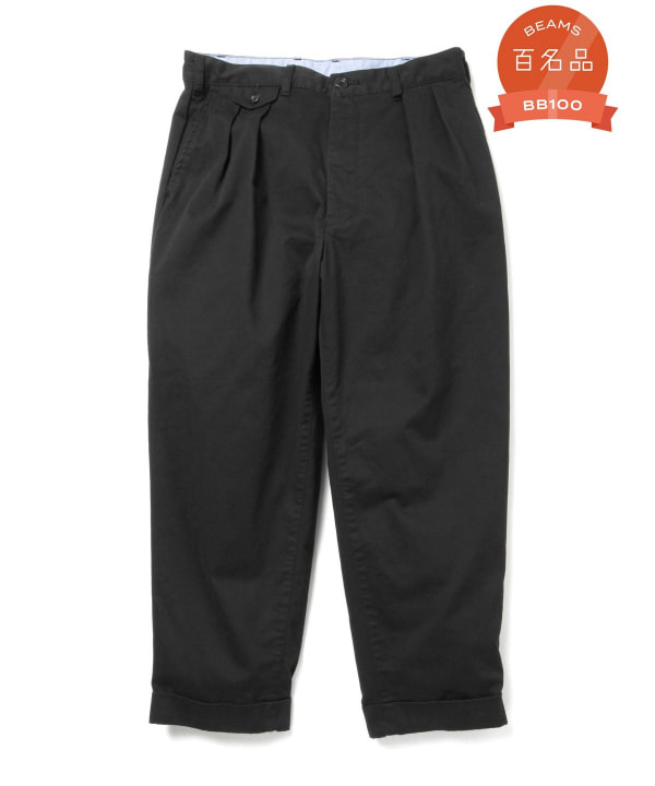 BEAMS PLUS BEAMS PLUS Pleats Tapered Twill (Chino Pants) available