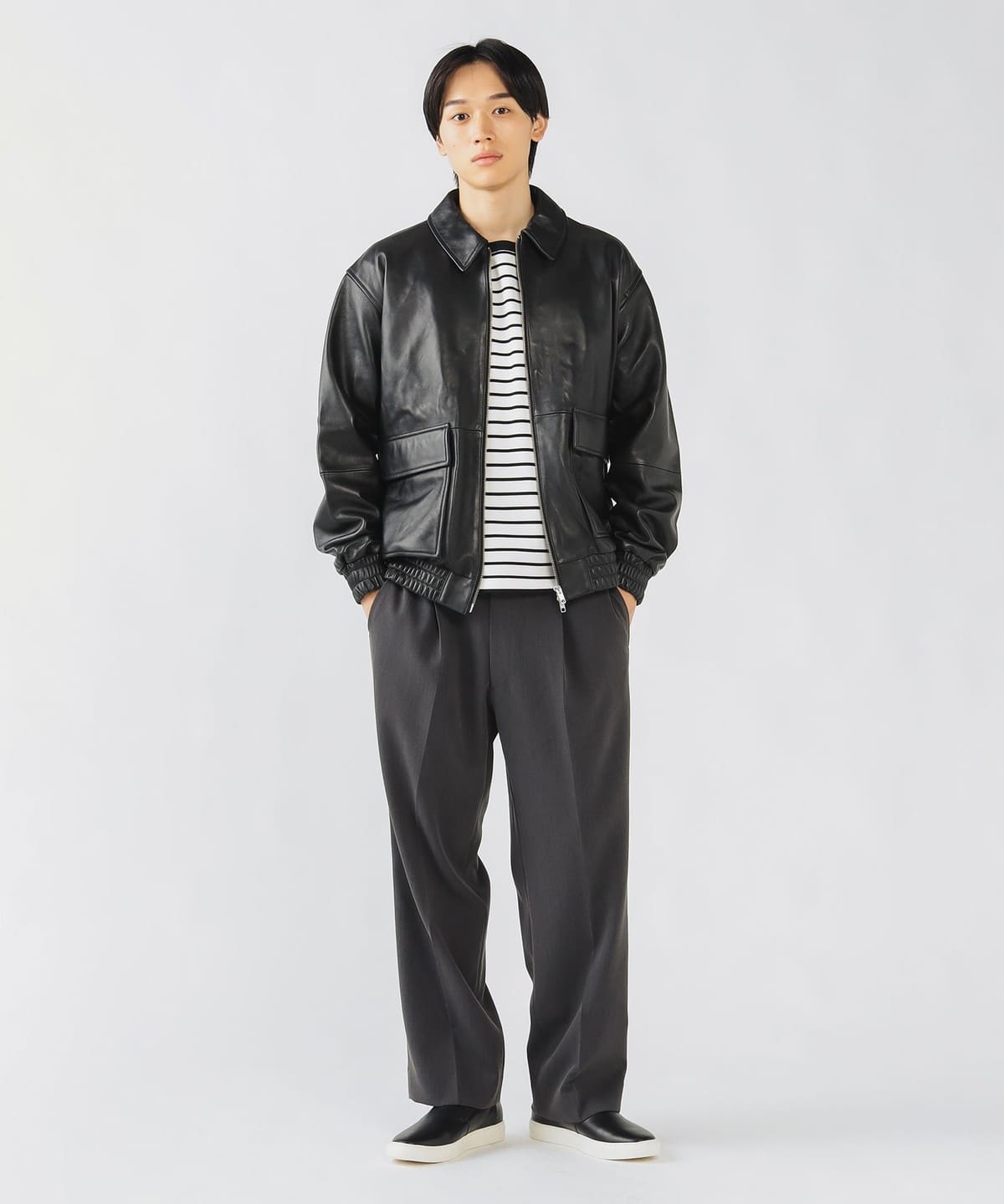 BEAMS HEART（ビームス ハート）【タイムセール】レザー ブルゾン