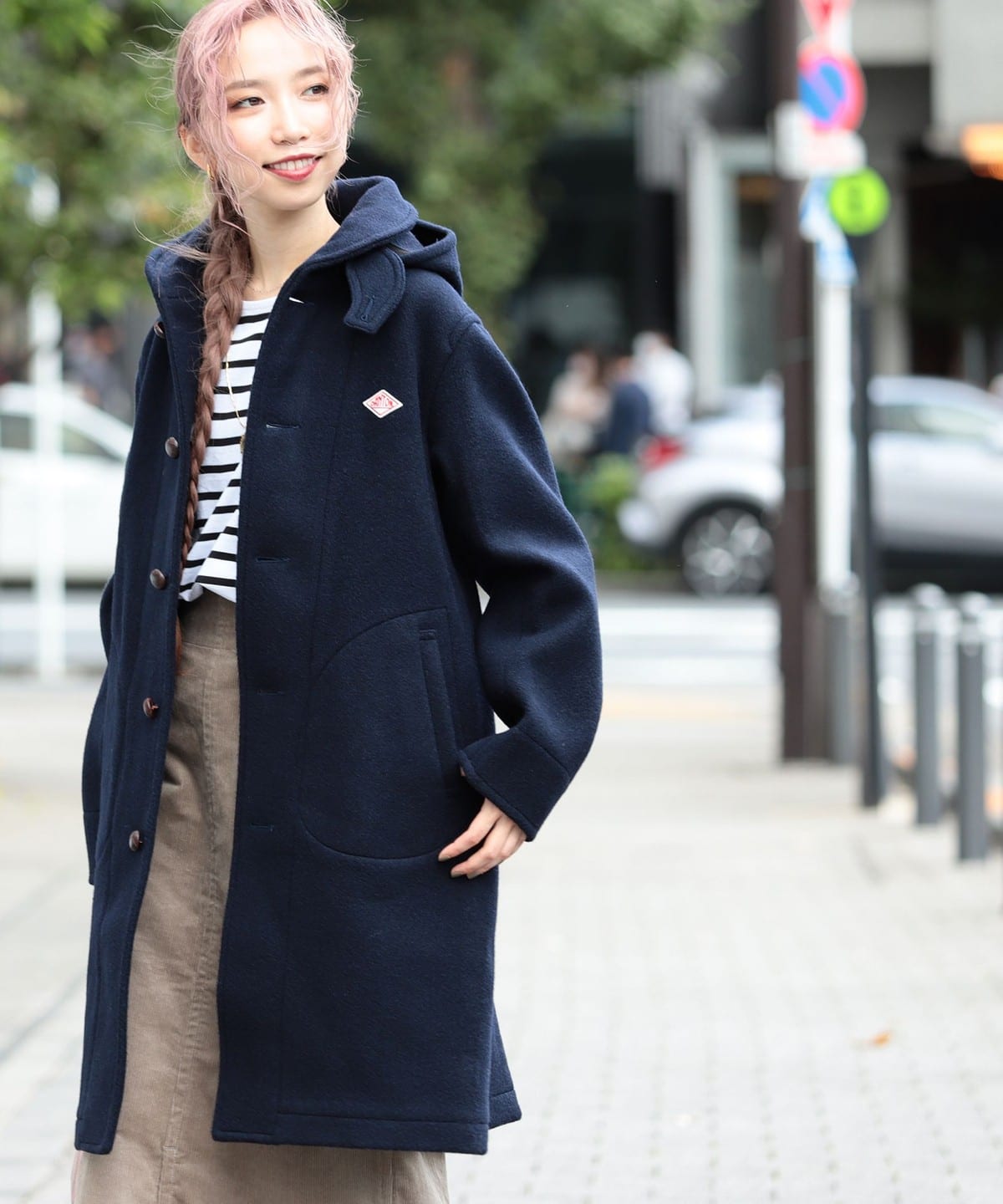 DANTON コート ネイビー 42 Danton DANTON ダントン ウールモッサ