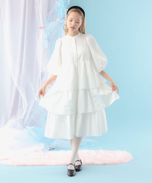 CAROLINA GLASER（カロリナ グレイサー）パフスリーブ ティアード