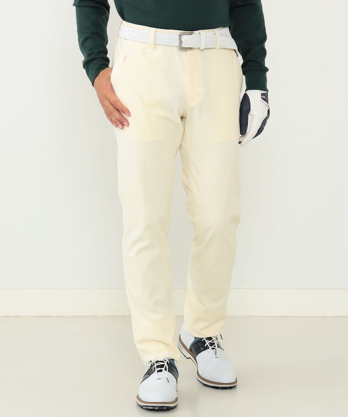 BEAMS GOLF スウェットコーデュロイ スリムストレッチパンツ BEAMS
